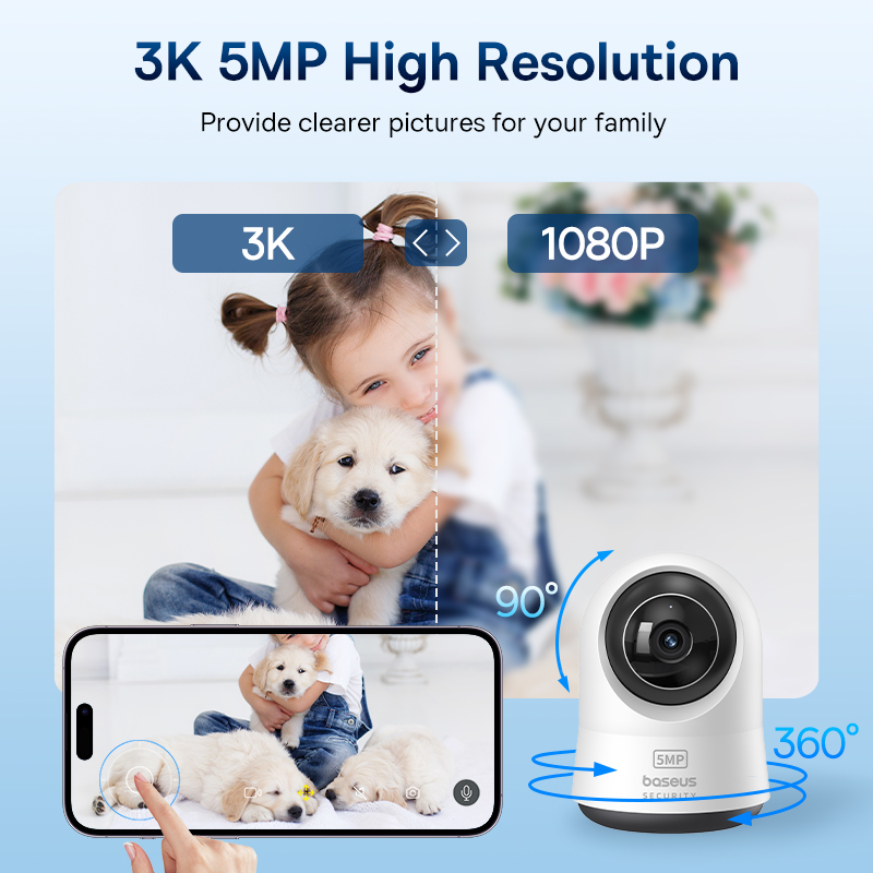 Baseus 5MP 3K WiFi IP 카메라 2.4G - Eufy Camera E220 리뷰 및 가격