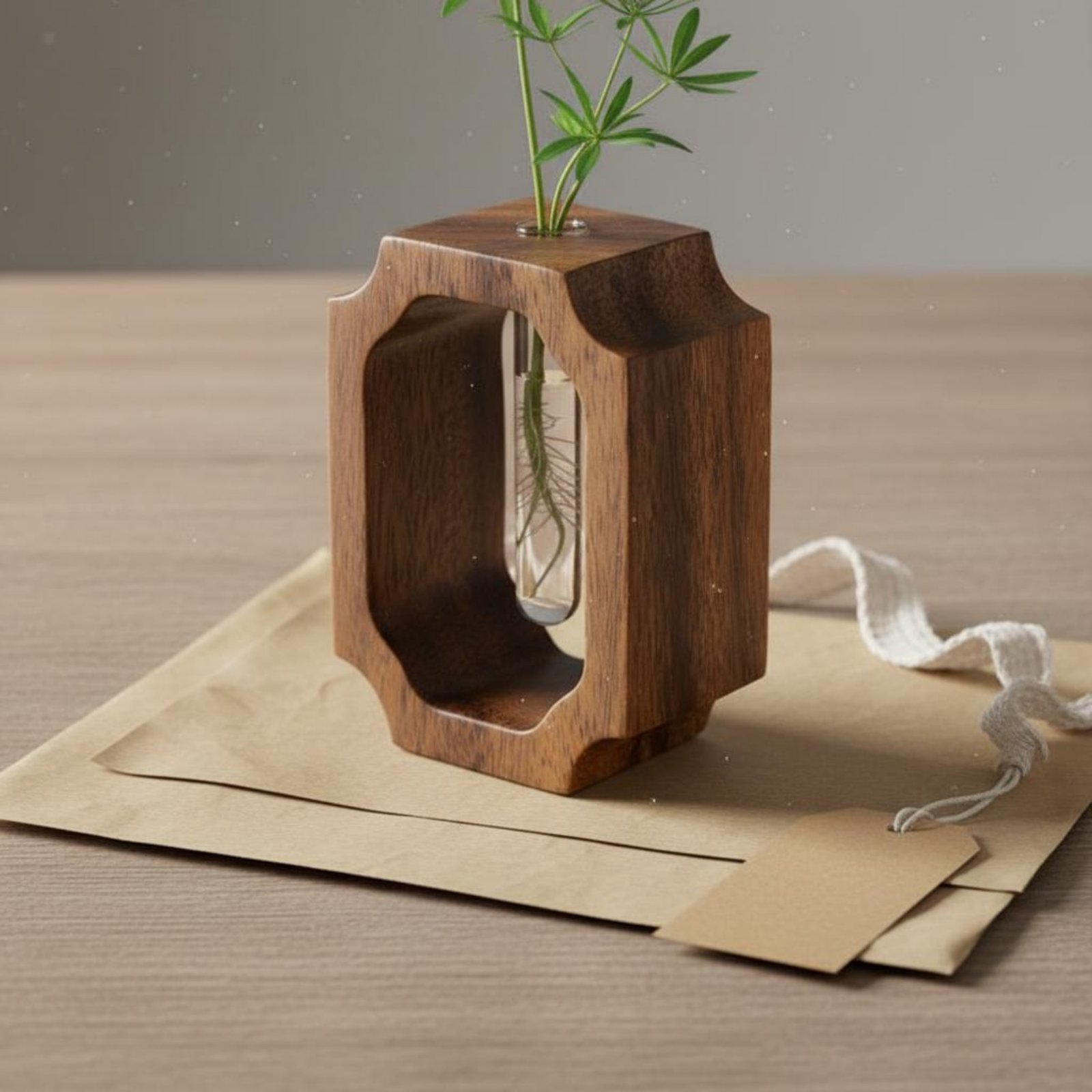 호두나무 꽃병 청소가 용이한 시험관 꽃병 수경 재배 꽃 - Propagation Station Vase 리뷰 및 가격