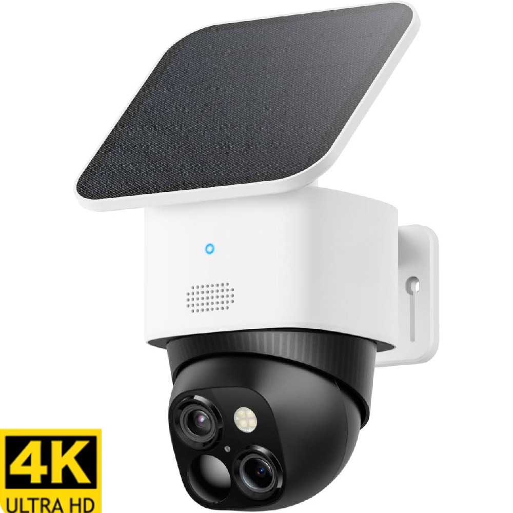 새로운 4K 듀얼 카메라 태양광 보안 카메라 무선 야외 - Eufy Camera E220 리뷰 및 가격